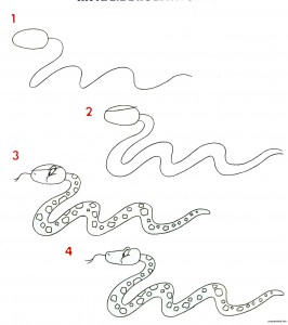 рисуем змею