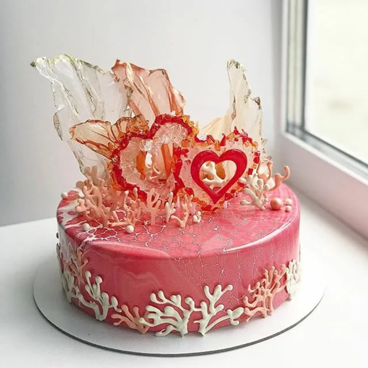 Торт на коралловую свадьбу фото