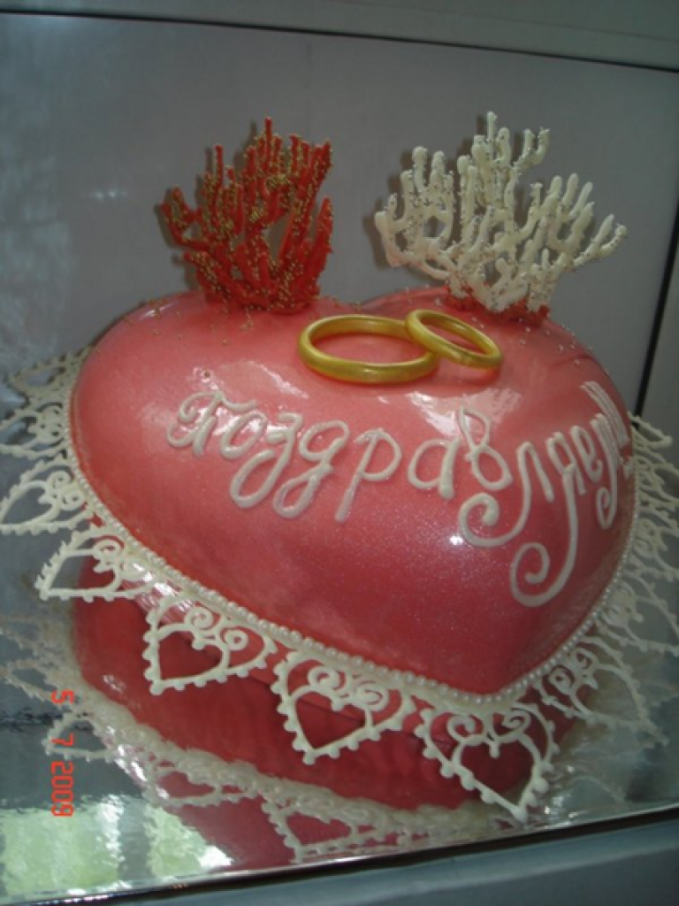 Торт на коралловую свадьбу фото