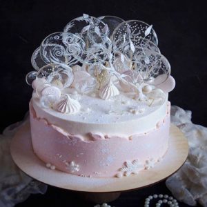 Торт на хрустальную свадьбу 2