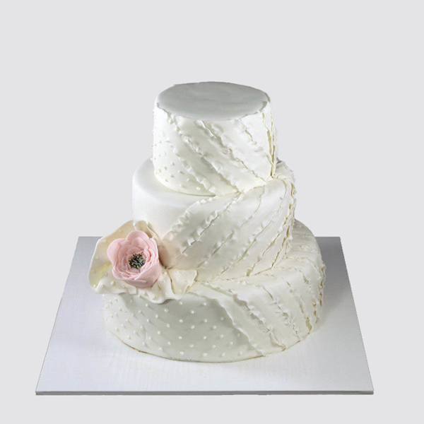 Торт на атласную свадьбу 2