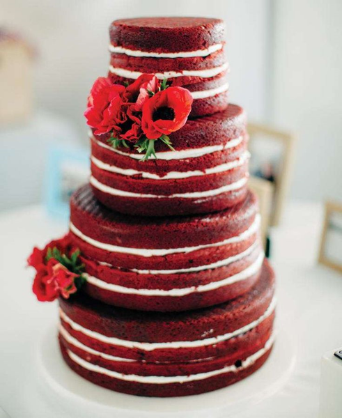 торт на бархатную свадьбу 29 лет 3