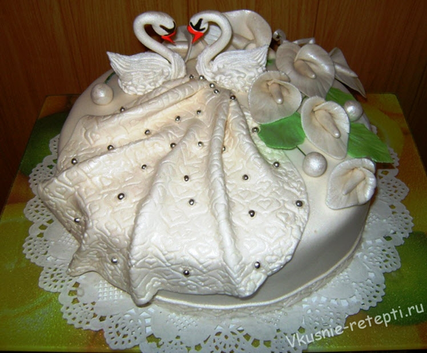 Торт на муслиновую свадьбу 2