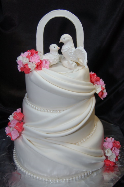 Торт на муслиновую свадьбу 4