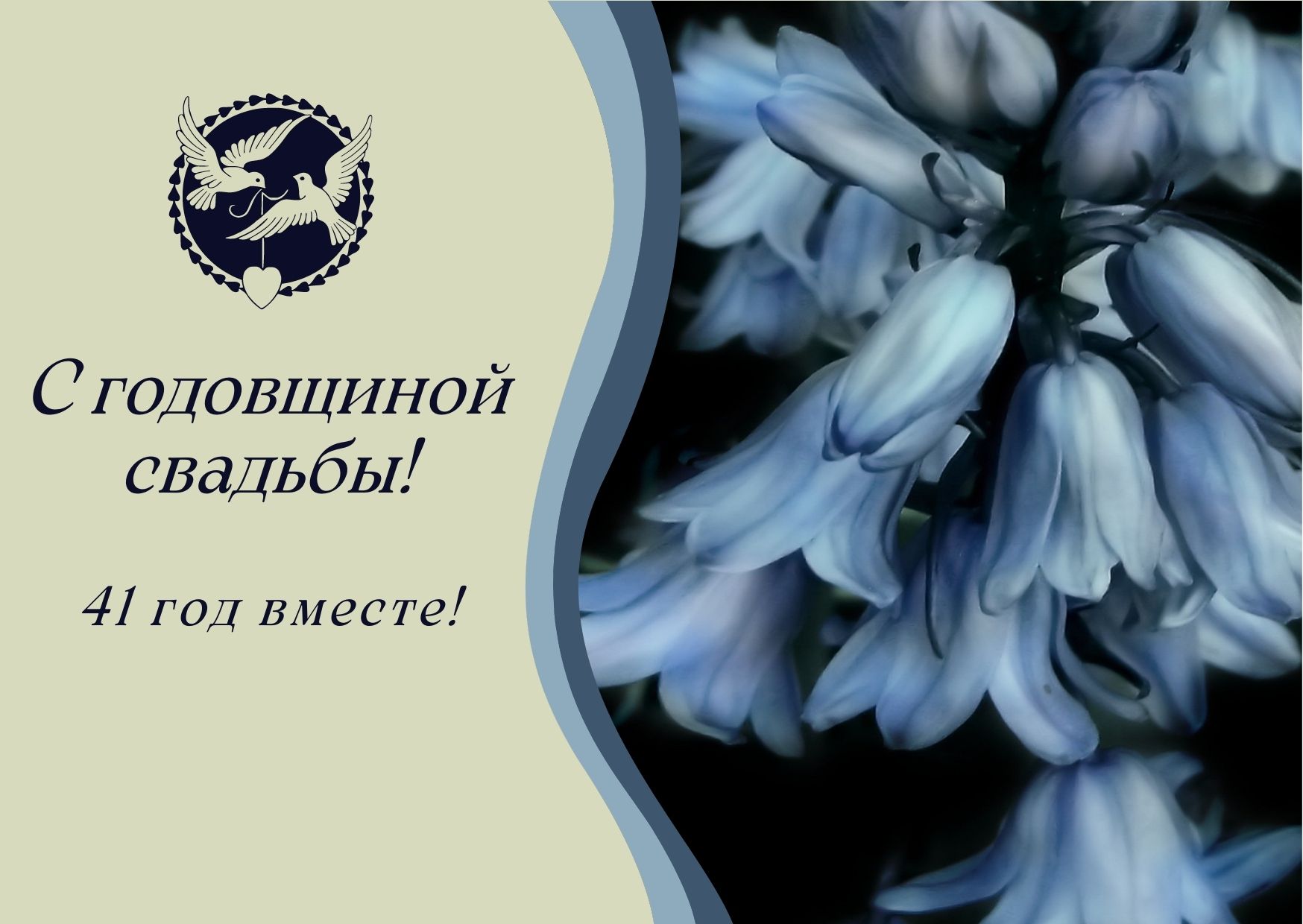 С днем свадьбы 41 год вместе